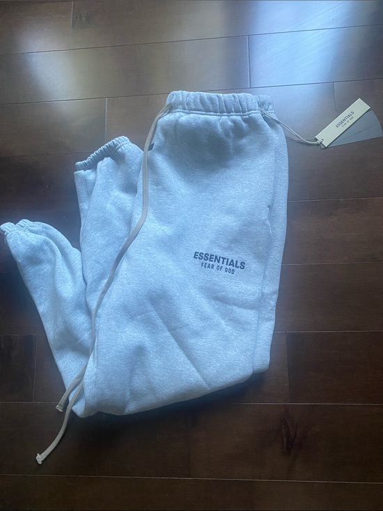 Essentials Other - ESSENTIALS Sweatpants in Light Grey with Thigh Logo